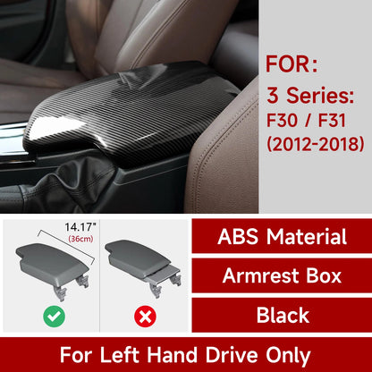 Car Center Console Dashboard Gear Shifter Panel For BMW F30 F31 F34 3GT F32 F33 F36 Trim Accessories, Carbon Fiber ABS Sticker