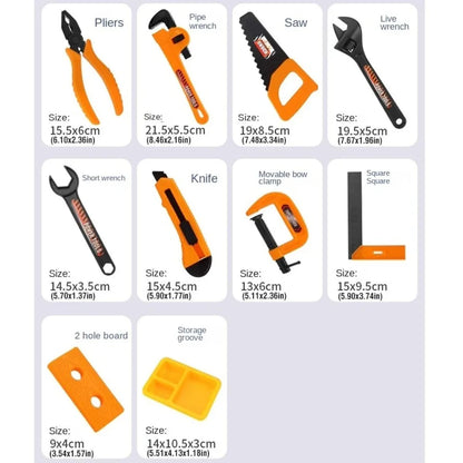 40/56/58Pcs Children's Play Repair Tool Set with Screwdrivers Play Screw Pretend Tools Kit Gift Plastic Construction