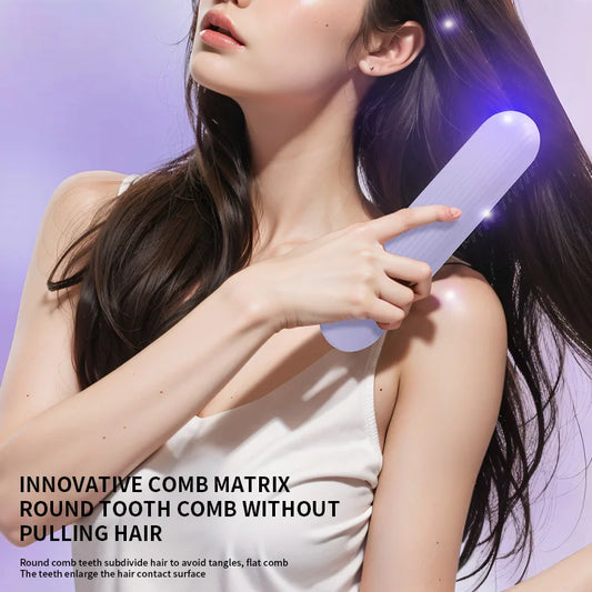 USB charging straight hair comb portable straightener 3-speed temperature control standby 60 minutes size 20CM