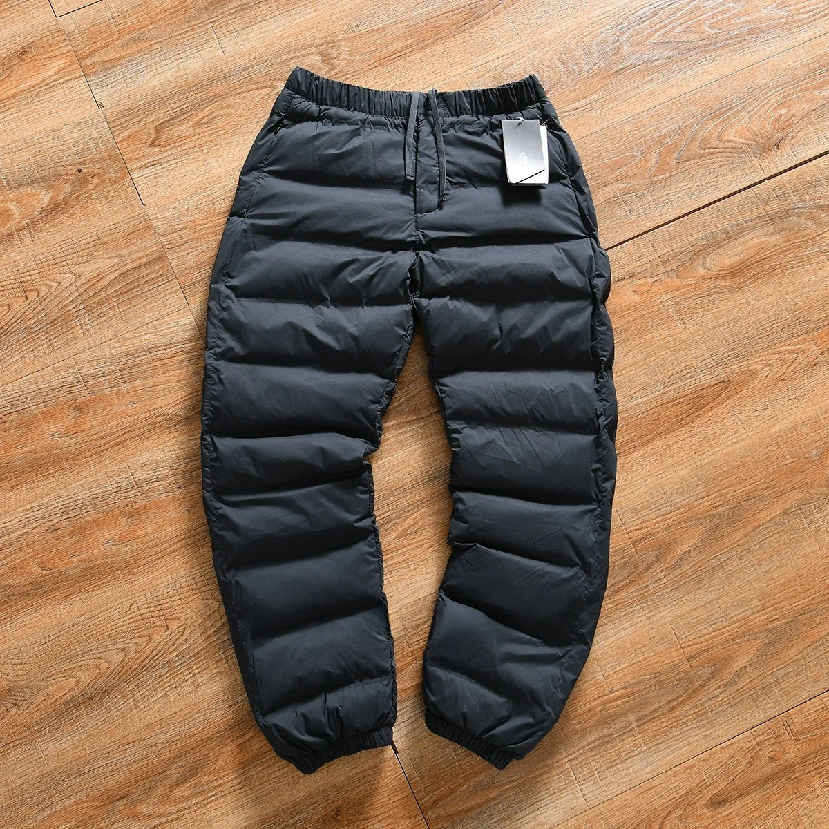 Winter Men's Outdoor Sports Lightweight Cotton Pants Technological Cotton Waterproof Windproof Straight Leg Pants Basic ...