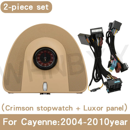 For Porsche stopwatch 2004-2010 Cayenne 955 stopwatch clock dashboard modification compass instrument panel interior accessories