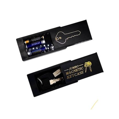 Magnetic Key Holder Under Car - Durable Plastic Spare Key Hider with Strong Magnet for Car/Home/Office - Never Locked Out