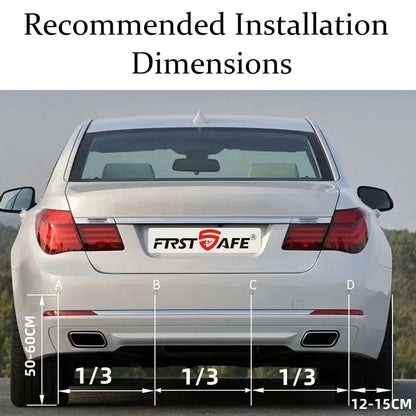 4x16.5mm Flat Parking Sensor Front Rear Universal Reverse Radar Buzzer Sound Alarm Easy Install Auto Safety Vehicle Accessories