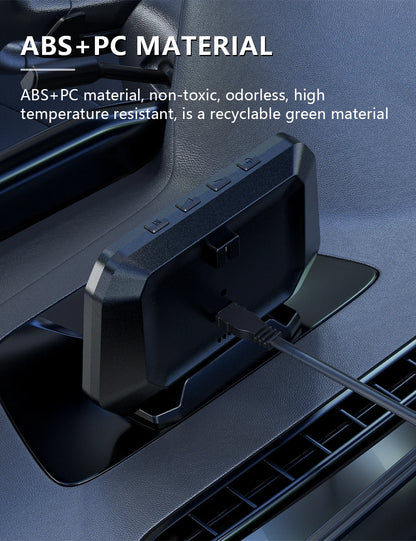 Head up Display OBD + GPS Car Water Temperature Turbo Oil Temperature Multi-function Meter LCD Display Automotive Speed Alarm