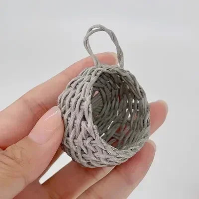 Dollhouse Handmade Mini Furniture Fruit Basket Vegetable Basket Food Play Model House Dollhouse Scene Kitchen Accessories