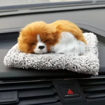 Car Activated Carbon Car Interior Decoration Simulation Dog Center Console Car Supplies Bamboo Charcoal Dog Doll Ornaments