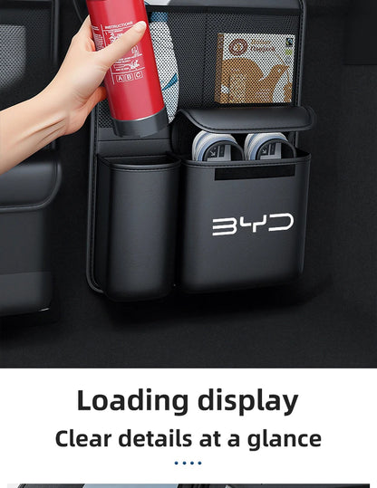 1pcs Car Trunk Storage Bag SUV Seat Back Hanging Tools Organizer Multifunctional Storage Bag for BYD Seal Atto3 S2 S6 S7 X Dream