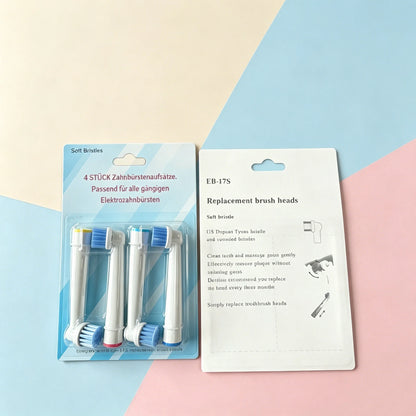 EB-17S 16/8/4pcs Electric Toothbrush Head For Oral B Sensitive Replacement Brush Heads D25 D30 D32 D18 4739 3709 4728