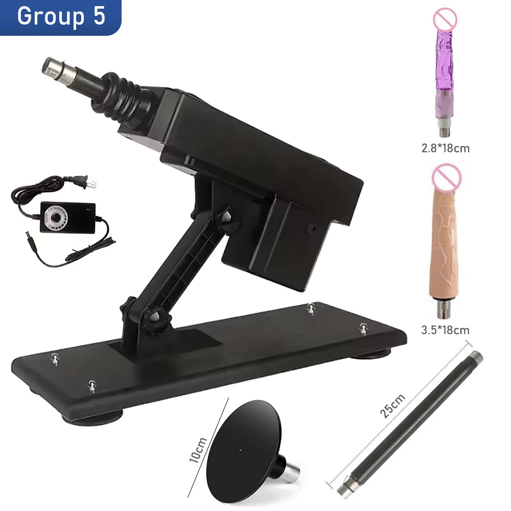 Reciprocating Linear Fuvk Machine with 3XLR Vagina Anal Thrusting Dildo Vibrator Love Machine Device Gun Adult Couple GIft Goods