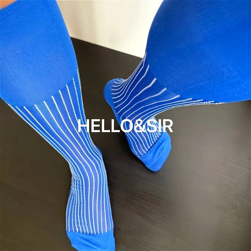 Limited Edition Men's Stockings High Quality Retro Jacquard Nylon Man Dress Socks Fashion Stripe Soft Formal Business Male Hose
