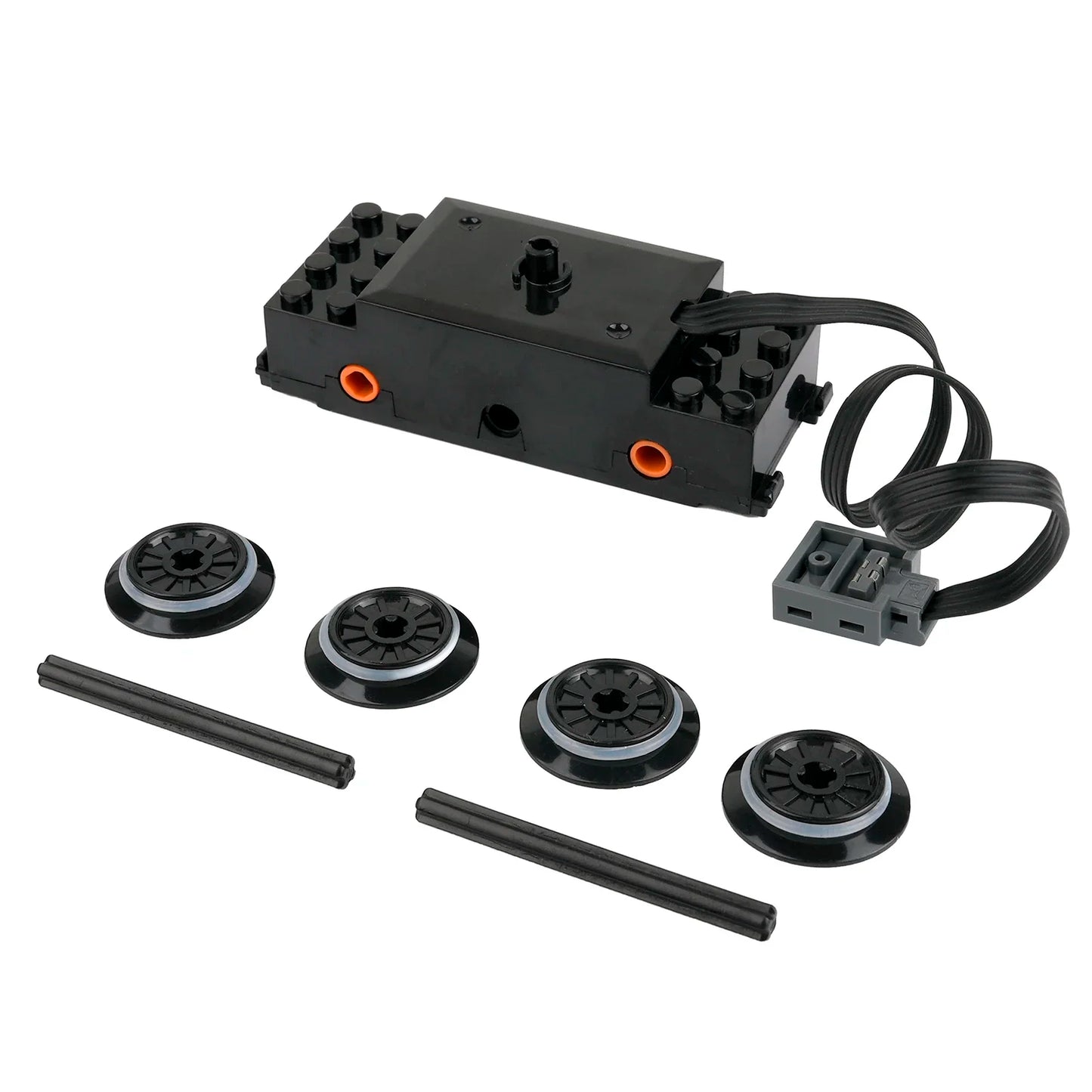 MOC Train Track Motor 88002 Technical Blocks Parts Power Functions Speed Motor Puzzle DIY Toys Modified Bricks Model Accessories