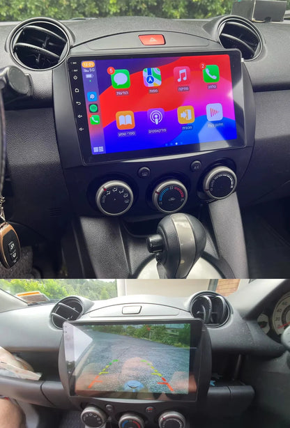 SCARLIU for Mazda 2 2007-2014 Multimedia Video Player 4G WIFI GPS Navigation Carplay DVD Head Unit 2 Din Android 16 Car Radio