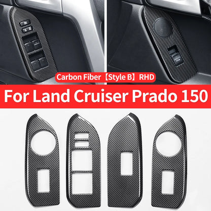 For 2010-2021 Toyota Land Cruiser Prado 150 Interior Modification Accessories Glass Button Panel FJ150 J15 Car Door Handle