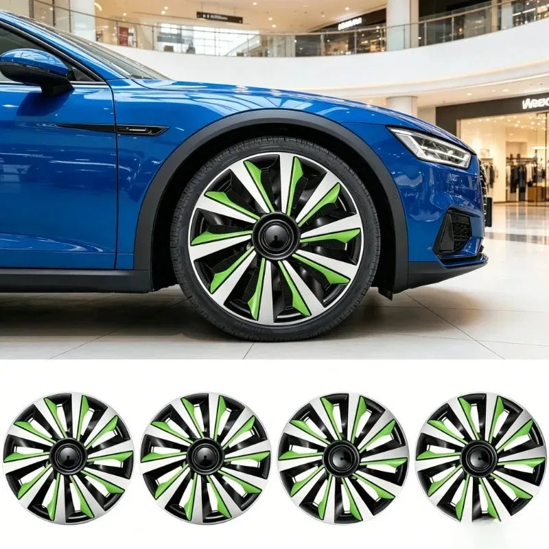 4PCS R16 Car Wheel Cover Hubcap Universal Auto Replacement Hub Caps Iron Steel Wheel Rim Cover 16 Inch Car Tire Accessory Hubcap