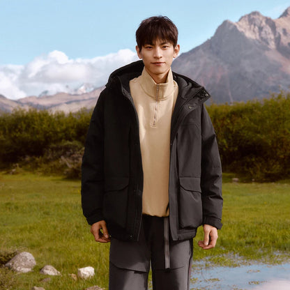 Semir Down Jacket Men 2024 New Winter Couple Windproof, Wear-Resistant and Warm Outdoor Contrasting Colors Outerwear