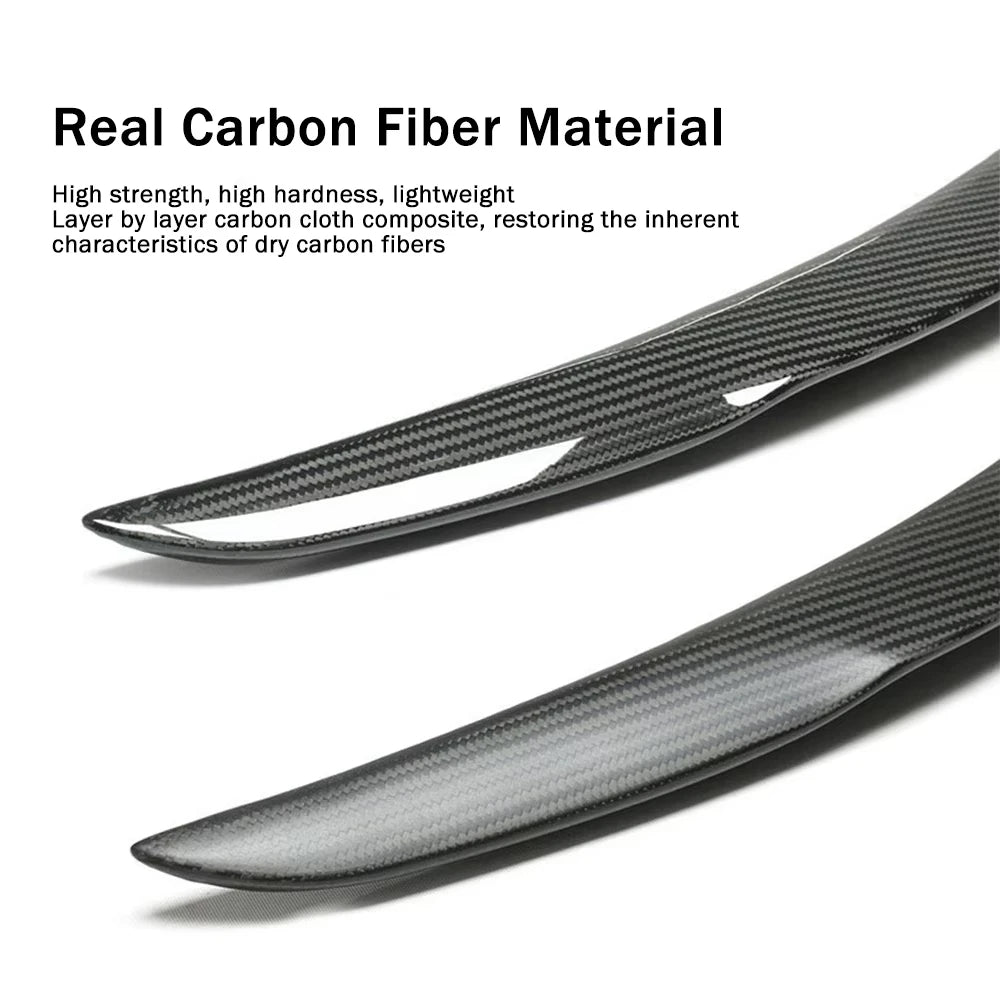 For Tesla New Model Y Juniper 2025 2026 High Performance Spoiler Real Carbon Fiber Original Trunk Wing Accessories