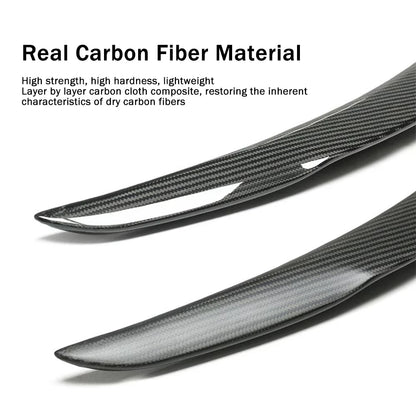 For Tesla New Model Y Juniper 2025 2026 High Performance Spoiler Real Carbon Fiber Original Trunk Wing Accessories