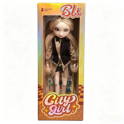 Fashion Doll Original 5-inch BJD Doll: Beiji Dihua'er Cute Art Figure with Articulated Joints and Doll Clothes