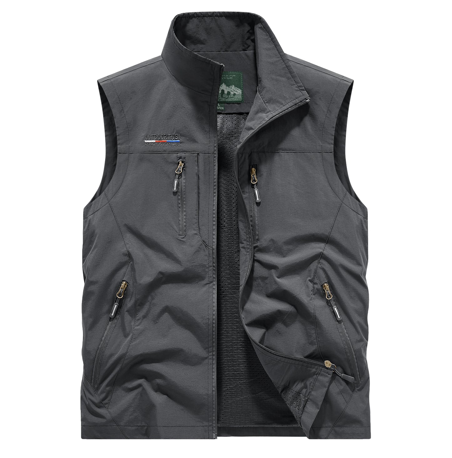 Men's Outdoor Sports Leisure Windproof Cold Proof Warm Vest for Autumn and Winter Comfortable Plush Warm and Fashionable Vest