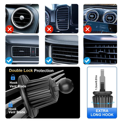 Universal Car Air Vent Magnet Phone Holder Magnetic 2 Phone Mounts Vehicel Car Smart Phone Holders Stands Bracket for Magsafe