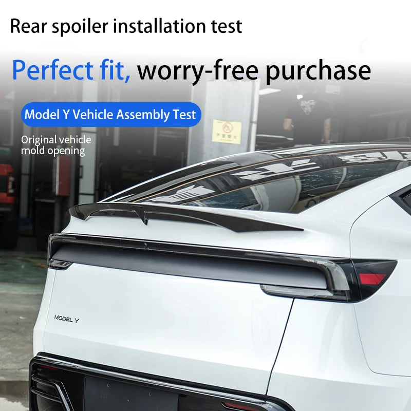 For New Tesla Model Y Juniper 2025+ Dedicated Tail Wing Upgrade And Modification High-performance Sports Non Perforated Spoiler
