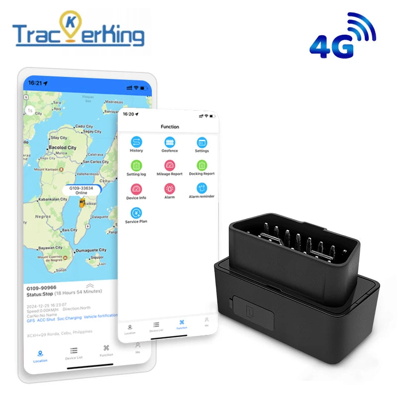 OBDII GPS Tracker Car Tracker TrackerKing DK22 With Real-time Tracking Multiple Alerts Plug and Play