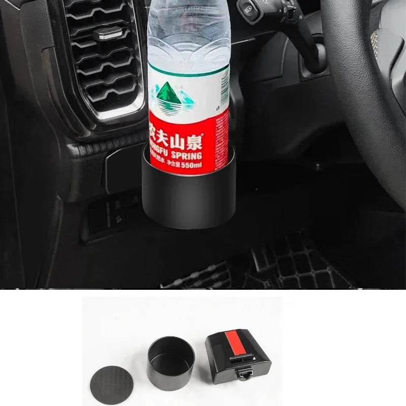 For Ford Ranger P703 T9 XL XLT Wildtrak Raptor 2023-2025 Carbon Fiber Texture Gear Shift Panel Cover Interior Trim Full Set