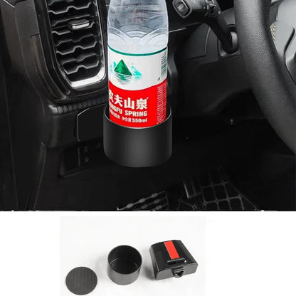 For Ford Ranger P703 T9 XL XLT Wildtrak Raptor 2023-2025 Carbon Fiber Texture Gear Shift Panel Cover Interior Trim Full Set