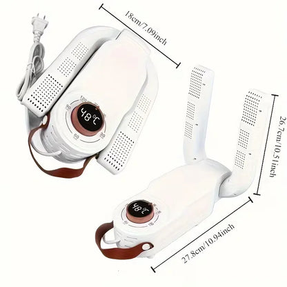 Portable Shoe Dryer: Fast, Quiet, and Efficient Drying with 110V Smart Timer and Auto Shut-off. Features a foldable design, suitable for work boots, gloves, hats, and socks. A must-have household item, perfect as a Thanksgivi