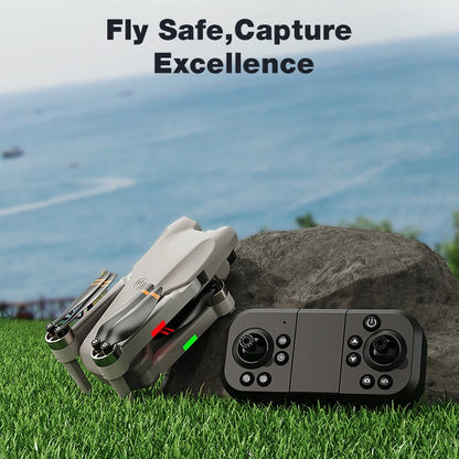 FPV 8K 3-Camera RC Drone Professional Quadcopter Aircraft Gesture Shooting Brushless 360° Roll Optical Hover Helicopter Toy Gift
