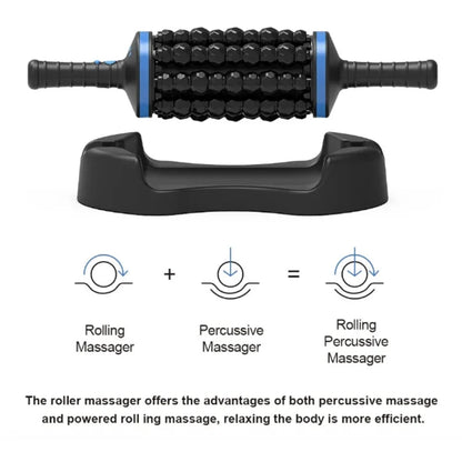 Cordless Roller Body Massage 360 Rolling Percussive Relief Muscle Relax Stress Massager Rechargeable Vibrators Fitness Shaping