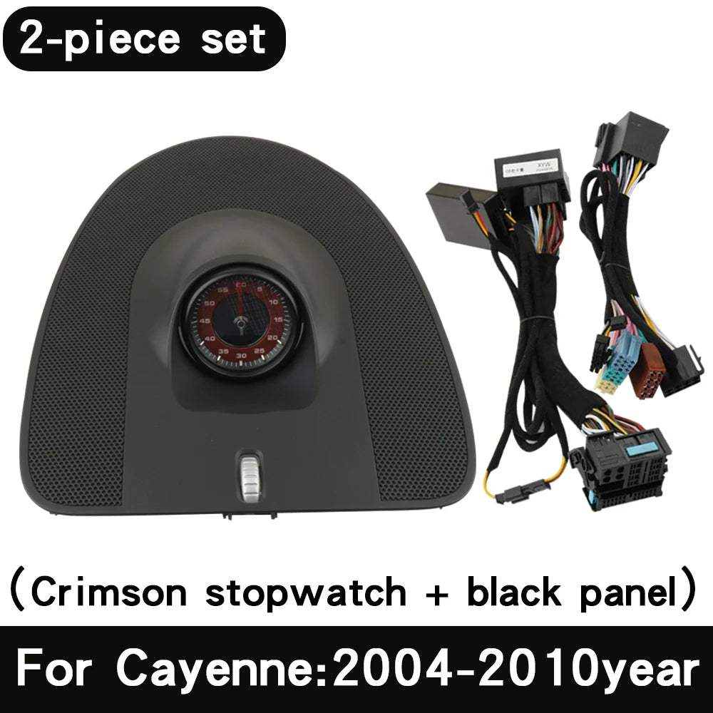 For Porsche stopwatch 2004-2010 Cayenne 955 stopwatch clock dashboard modification compass instrument panel interior accessories
