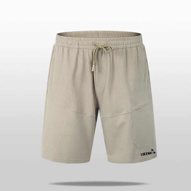 LUCEN New 2026 High-Quality Men's Summer Sports Breathable Shorts Fashionable Beach Leisure Shorts Fitness Running Shorts Tops