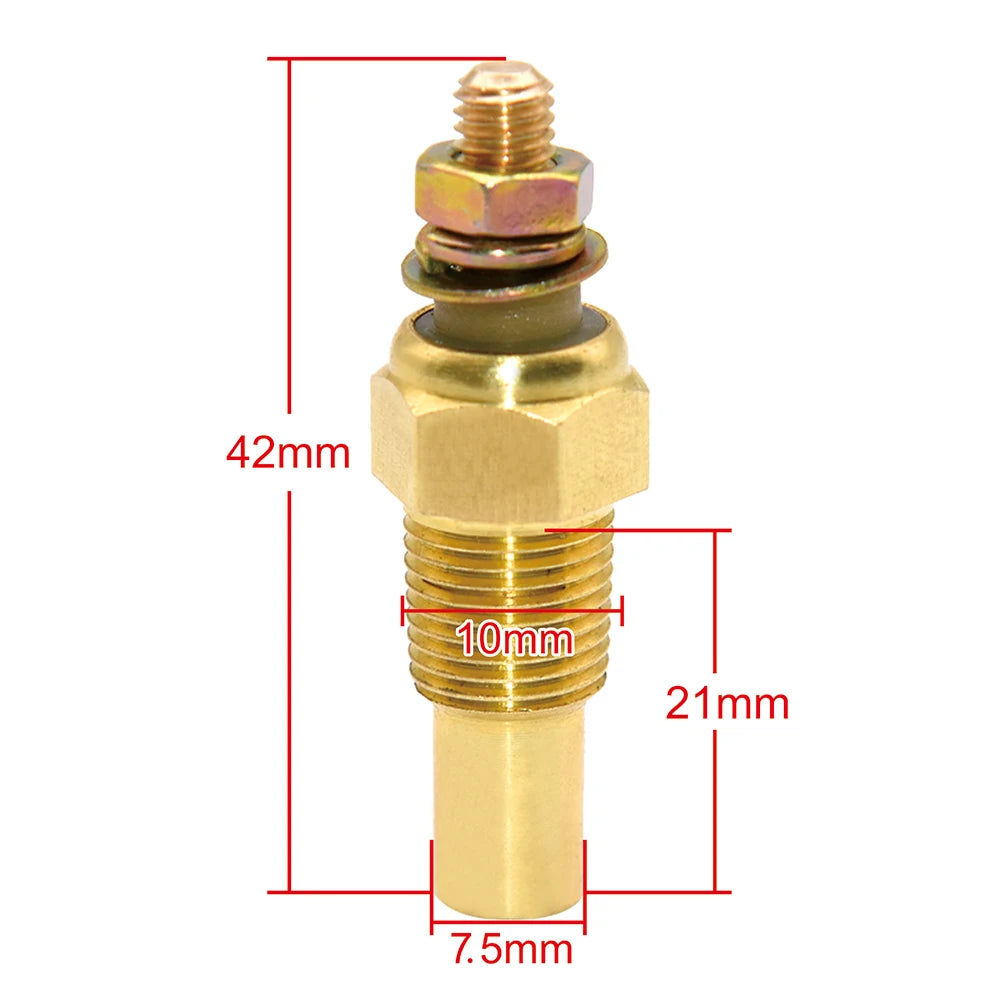 3 in 1 Car Gauge﻿ Water Temperature + Oil Pressure + Voltmeter 52mm Digital Red Backlight  Waterproof car gauge or with Sensor