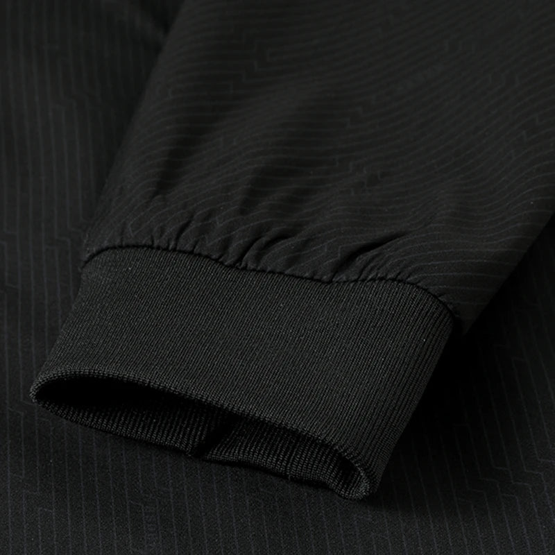 Premium Anti Wrinkle Spring Fall Waterproof Men Blazer Jacket Windbreaker Baseball Collar Business Casual Lightweight Coats