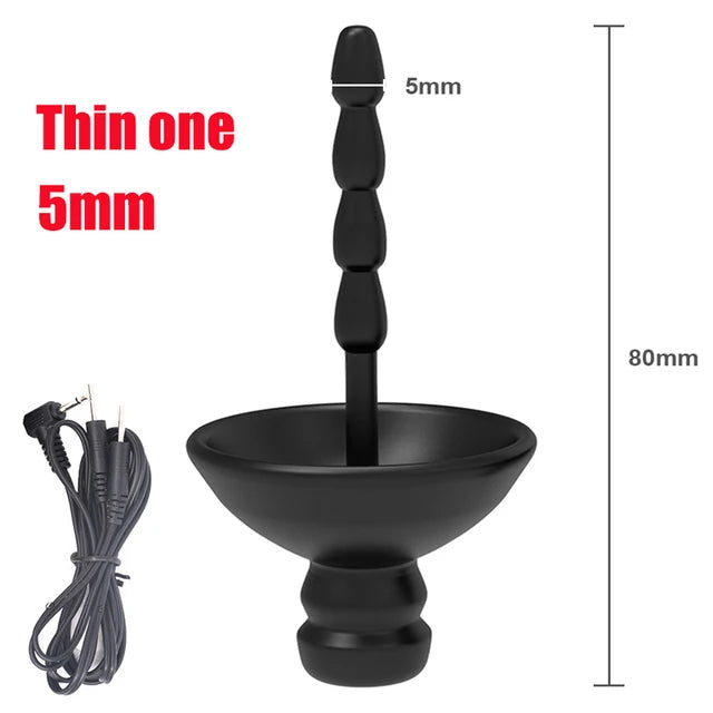 Electric Shock Bdsm Cock Sheath Ball Stretcher Host Cable E-stim Penis Ring Electro Sex Toy for Men Glans Testicle Loops Massage