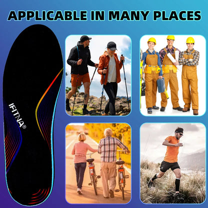 IFitna Plantar Fasciitis Orthopedic Insole Flat Feet Arch Support Orthotic Memory Foam  Shoe Insert Men Women Sport Shock Absorb