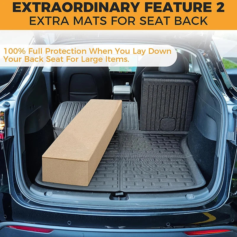 Floor Mats For Tesla Model Y Right-Hand Dirve Floor Mats Cargo Liner Car Anti-dirty Pad Waterproof RHD Model Y 2023 Accessories