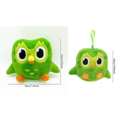 TreasuringU 2026 New Green Owl Plush Toy Kawaii Cute Bear Stuffed Dolls Cool Purple Girls Plushie Duobuff Children Birthday Gift