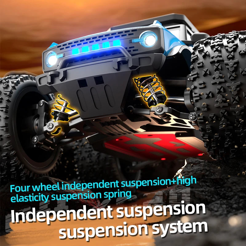 1:20 4WD RC Car 55KM/H With LED Professional Off-Road Racing Brushless 2.4G Remote Control Cars High Speed Drift Monster Truck