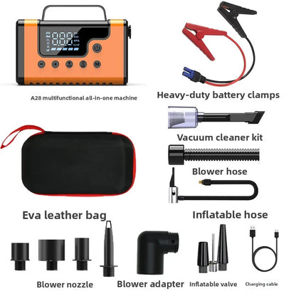 Multifunctional Cars Emergency Start Power Supply Three-in-one Car Air Pump Vacuum Cleaner Portable Professional Jump Starter