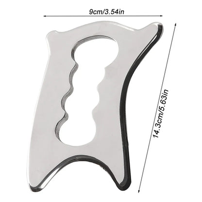 Stainless Steel Gua Sha Stick Deep Tissue Relax Cellulite Massager for Body Slimming Scraping Board Muscle Massage Relaxation