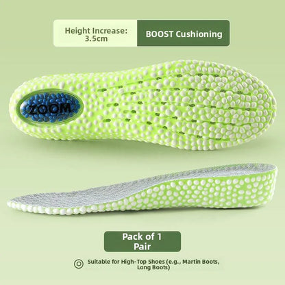 Elevated Insole Shoe Insert Hard Bottom Unisex Invisible 2cm Heightening Pad Comfortable All-Season Footwear Accessory