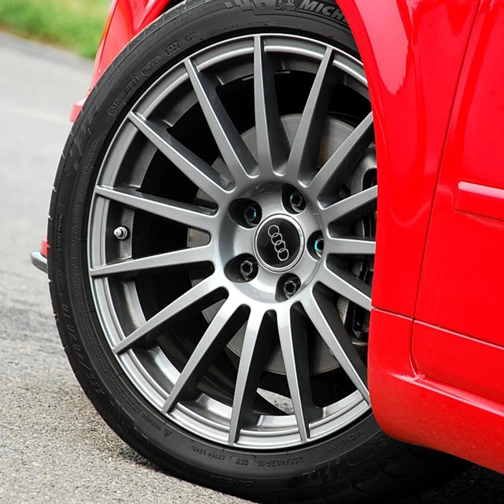 4PCS 59mm Car Wheel Center Hub Caps Replacement Hubcap Tire Rim Decoration Covers For Audi A1 B6 B7 A3 B8 A5 A4 A6 C5 C6 8P B5
