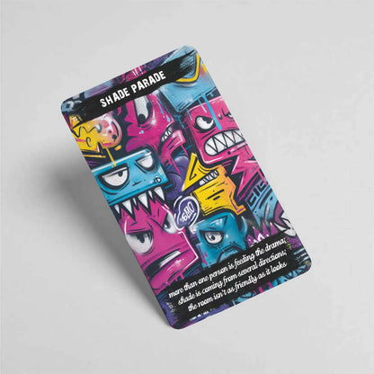 Urban Truth Oracle Cards Game, 80 Cards, Street Graffiti Culture Inspiration, Raw and Sharp Language, 13x8 Cm, Card Deck
