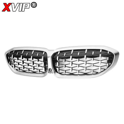 XVIP Front Bumper Kidney Grill Diamonds Style Grille For BMW 3-Series G20 G21 2019-2022 318i 320i 320d 330i 340i 340d M Sport