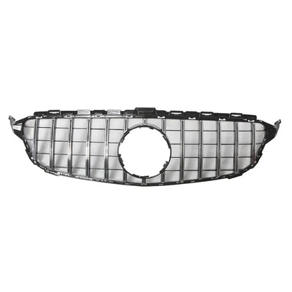 XVIP GTR Style Front Racing Grille For Mercedes Benz C-Class W205 2015-2018 C180 C200 C300 Chrome Diamonds Style Bumper Grilles