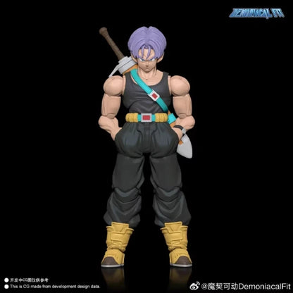 New Demoniacal Fit Trunks Dragon Ball Trunks Action Figure Shf The Coming One Free The Future Anime Figurine Collectible Toy