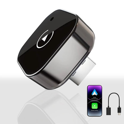 2026 New Wireless Car Adapter, Auto Connect for iPhone & Android, 5GHz WiFi