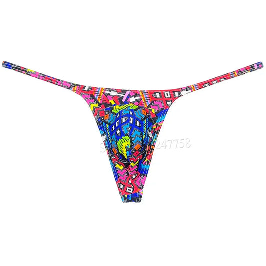 Men's Slim Pouch Bikini Underwear Unisex Sissy Panties Sexy Male Tiny Slip String Swim Bottoms Thong